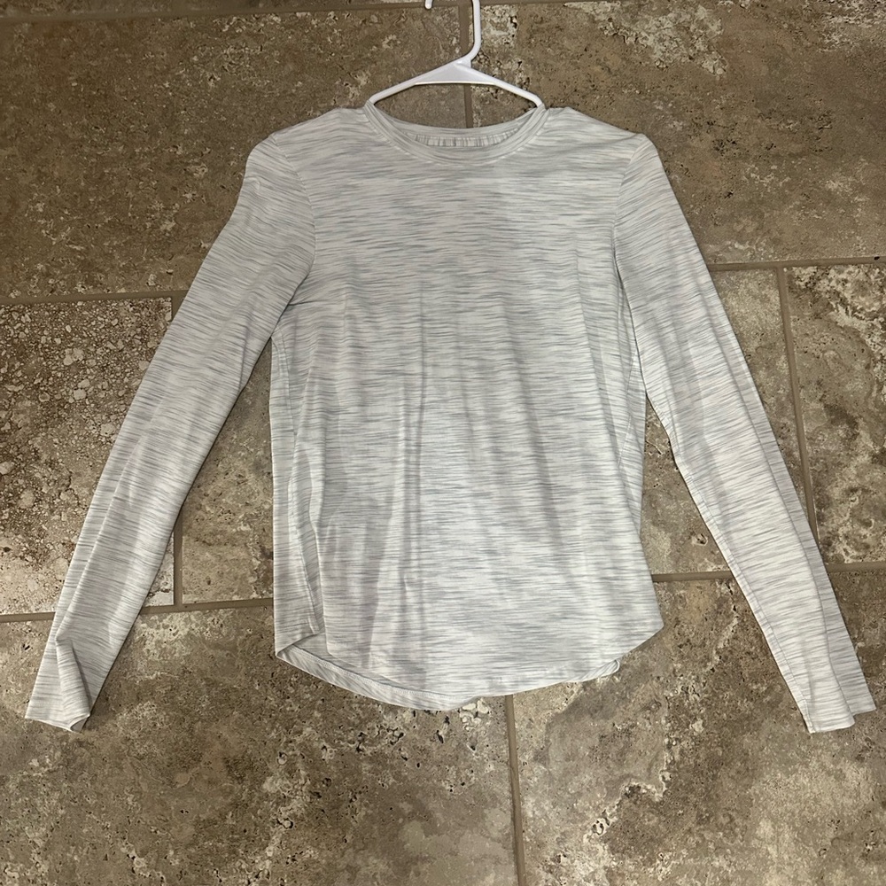 Long Sleeve Gray Lululemon Top